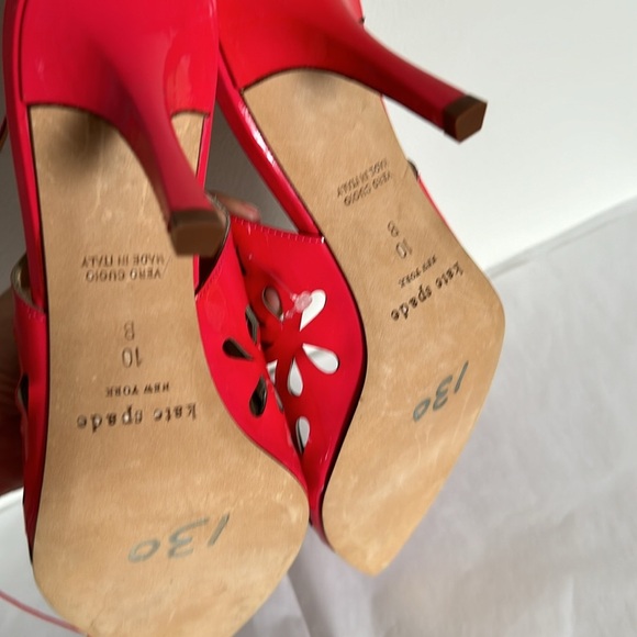 Kate Spade Jacey Powder Patent Leather Pink Slingback Heels - Picture 13 of 13